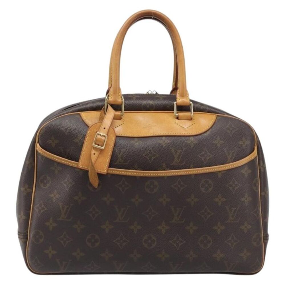 Louis Vuitton Deauville Monogram Canvas Brown Canvas Handbag